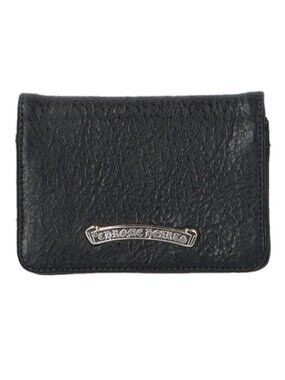 Chrome Hearts Crd Arch Logo Plate 3 Pocket Leather Card Case